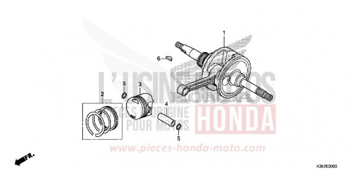 VILEBREQUIN/PISTON WW125EX2H de 2017